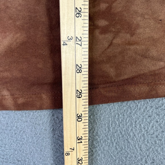 The Mountain Long Sleeve T Shirt Large Brown Native American Chief Wolves Navajo - Picture 6 of 8